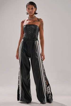 SEE YOU NEXT YEAR PU JUMPSUIT – AKIRA