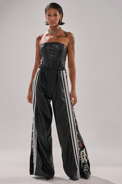 SEE YOU NEXT YEAR PU JUMPSUIT – AKIRA