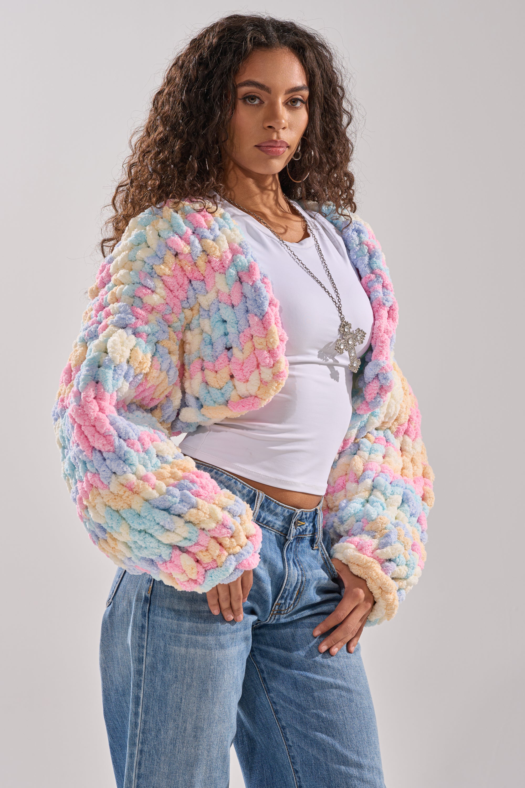 ALIA CHUNKY CHENILLE KNIT CARDIGAN – AKIRA