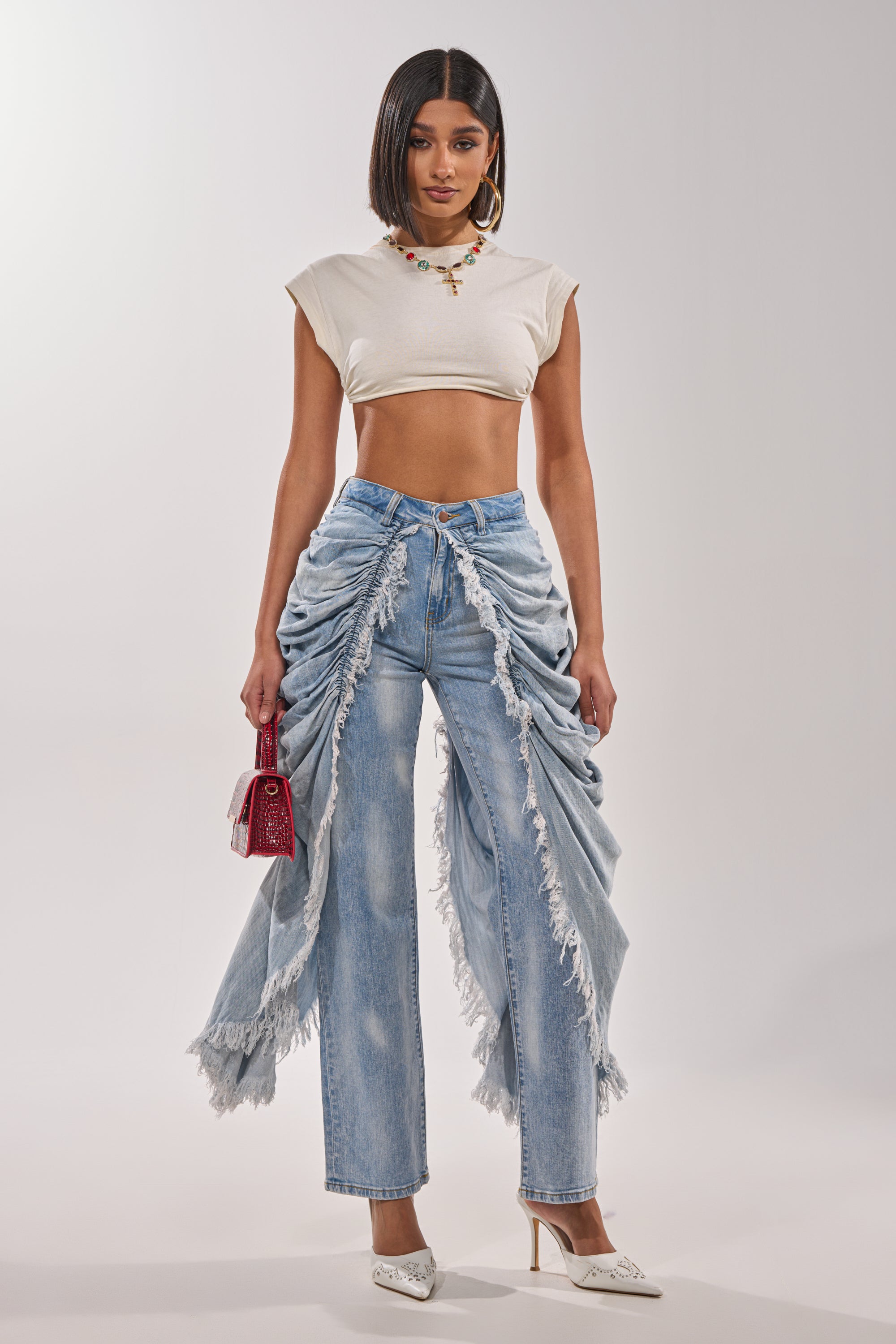 ALL OVER THE PLACE DENIM PANT – AKIRA
