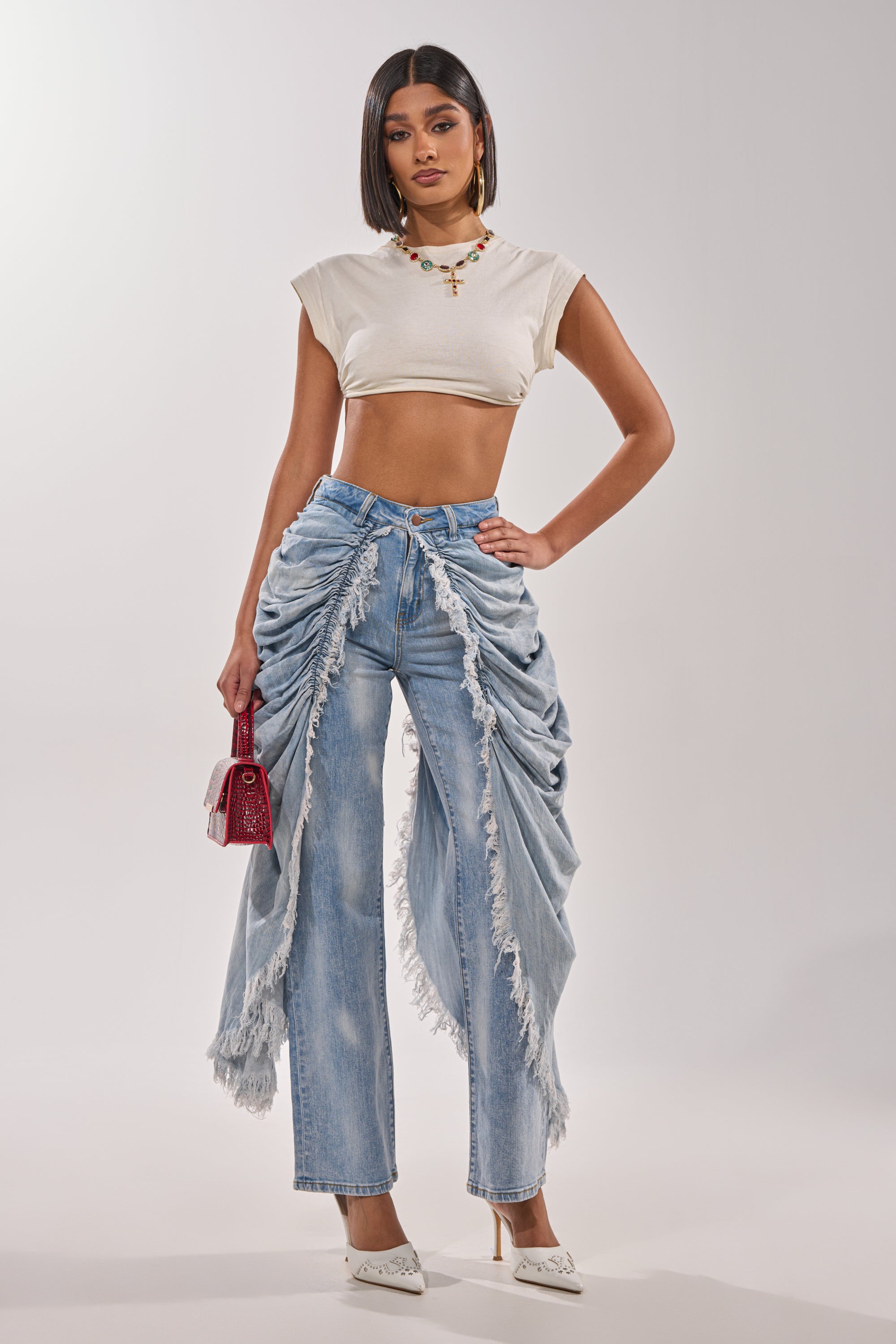 ALL OVER THE PLACE DENIM PANT – AKIRA