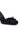 A close-up of the AZALEA WANG AURORIA Black Ballet Platform Pump featuring a black satin upper, square toe, stiletto heel, and decorative bow on the front, set against a white background.