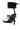 The AZALEA WANG AYBARS BLACK CUFFED SANDAL WITH WESTERN HARDWARE features sleek black leather, silver studs, a studded ankle cuff with wide buckle and tie closure, and a thin toe strap.