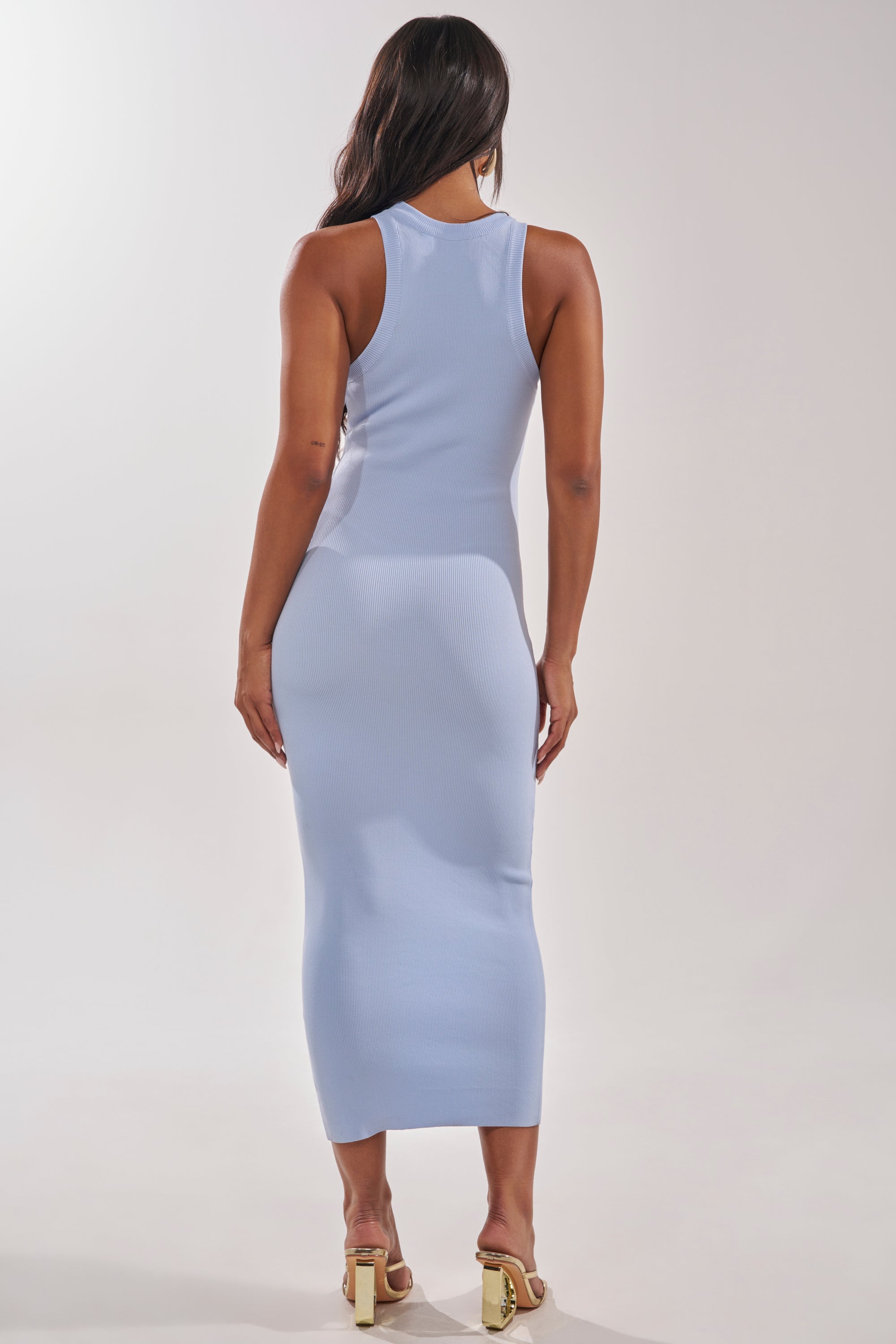 CUTIE PIE KNIT MIDI DRESS IN LIGHT BLUE AKIRA CUTIE PIE KNIT MIDI DRESS IN LIGHT BLUE AKIRA