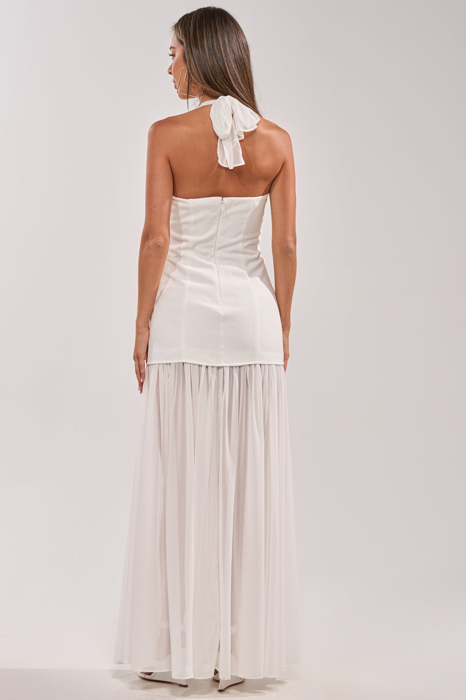 women's flowy angel dress ANGEL ENERGY MAXI DRESS IN WHITE – AKIRA