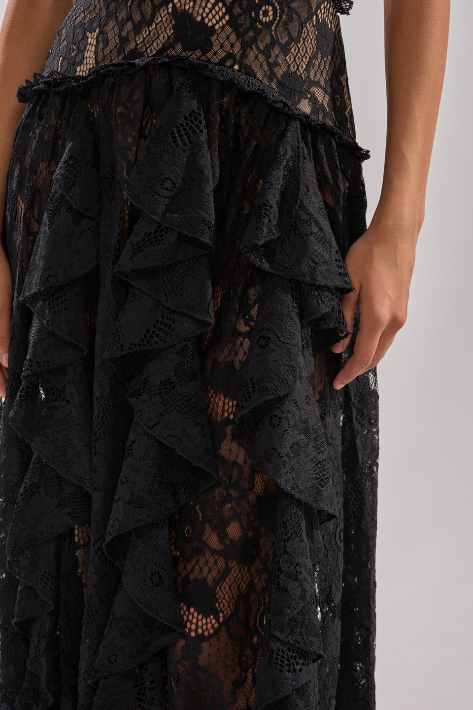 kyla lace maxi dress Kyla Crochet Maxi Dress