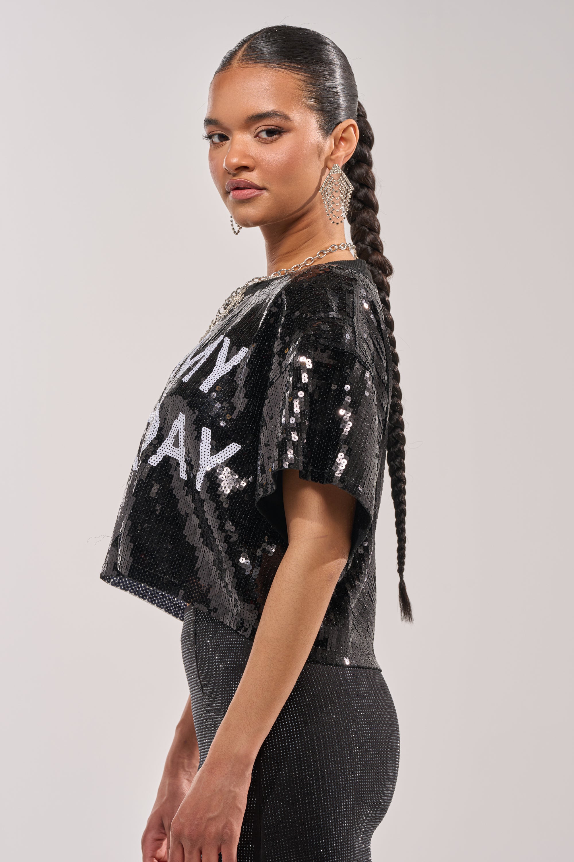AKIRA It's My Birthday Sequin T-Shirt