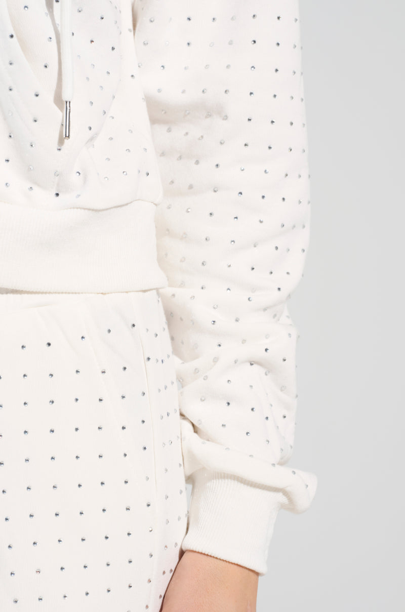 ぴな ZARA SS24 KNIT MINI DRESS WITH RHINESTONE BEADS Pearl S M L