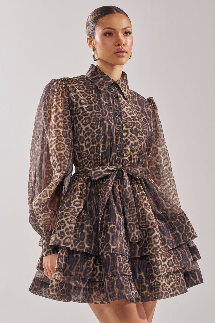 CHICEST OF CHIC LEOPARD PRINT MINI DRESS – AKIRA