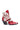 The AZALEA WANG CHANNY MULTI BOOTIE GRAPHIC WESTERN WITH STUDS is a red and white bootie with gold lightning bolts, stars, moon graphics, gold buckle, studded chunky heel, and a pointed toe.