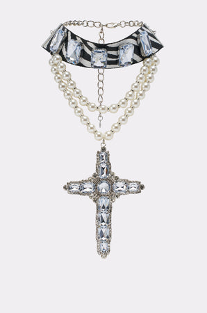 UNDERCOVER◎ネックレス◎レース◎男女兼用◎ブラック◎レア◎25ss WALK ON THE WILD SIDE STATEMENT NECKLACE – AKIRA