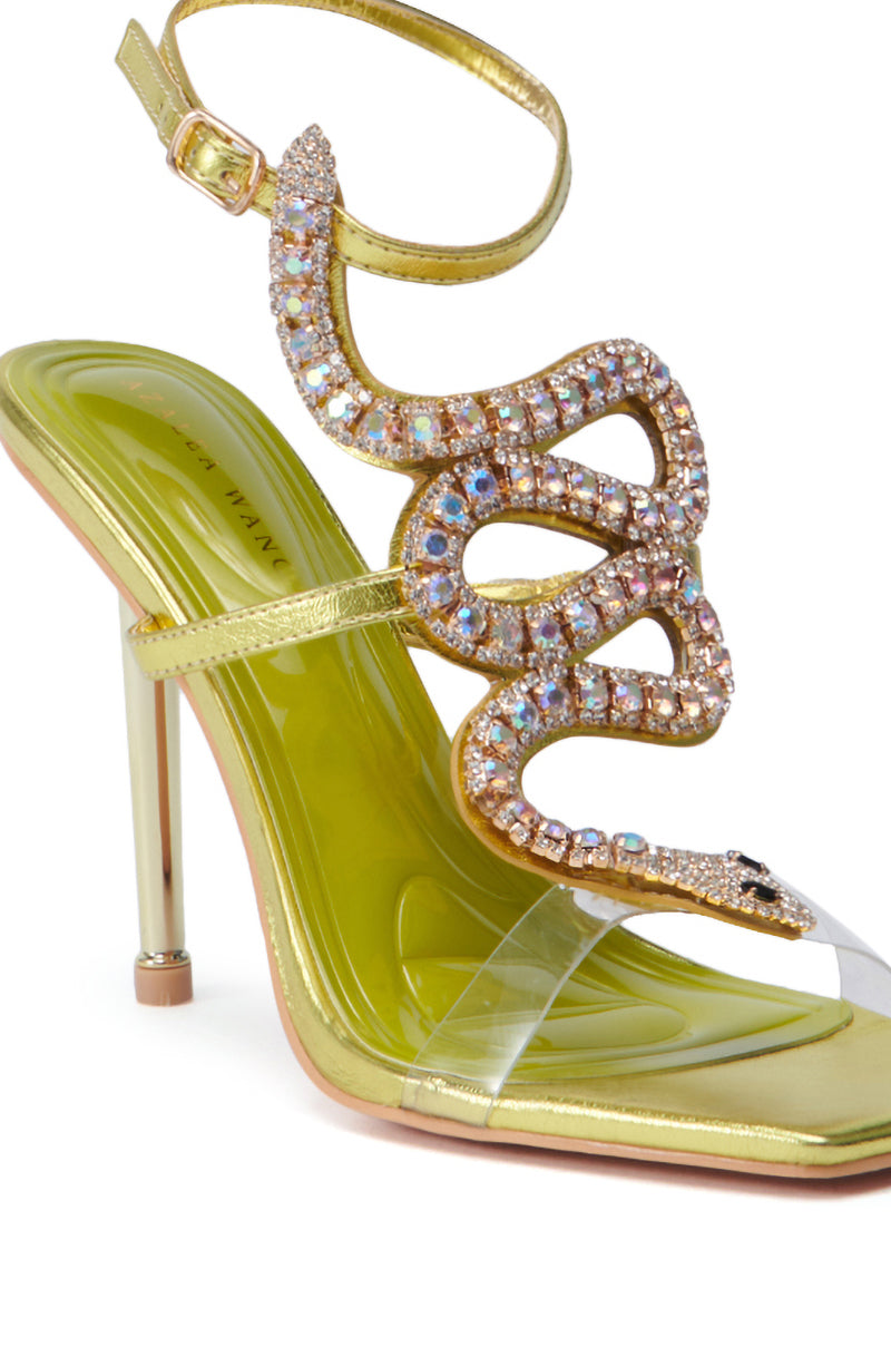 AZALEA WANG COBRA CITRINE STILETTO SANDAL – AKIRA