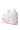 The KOI FOOTWEAR A COURTSHIP OF BOWS PINK WEDGE SNEAKER features a velvet upper, thick pink platform wedge sole, Mary Jane straps, a large front bow, and small pink bows for a sweet yet modern look.