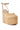 The AZALEA WANG COVA BEIGE WEDGE is a stylish summer shoe featuring a wedge heel, platform sole, woven straw texture, and beige ankle strap. Its design includes a closed toe and high chunky heel for added height.