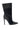 The AZALEA WANG CRESSINDA BLACK GUNMETAL DOME STUD STILETTO BOOTIE is a black faux leather pointed-toe bootie accented with gunmetal dome studs at the top, heel, and toe for a striking, edgy style.
