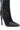 The AZALEA WANG CRESSINDA BLACK GUNMETAL DOME STUD STILETTO BOOTIE is a faux leather stiletto with gunmetal dome studs on the heel, back, and pointed toe for a bold, edgy look.