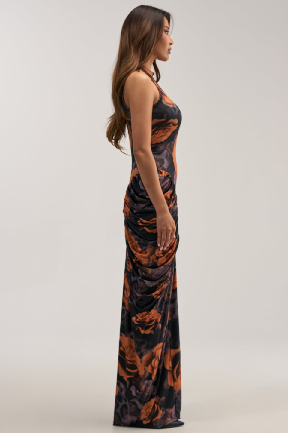 AKIRA Say You Need Me Floral Maxi Dress Combo | Black