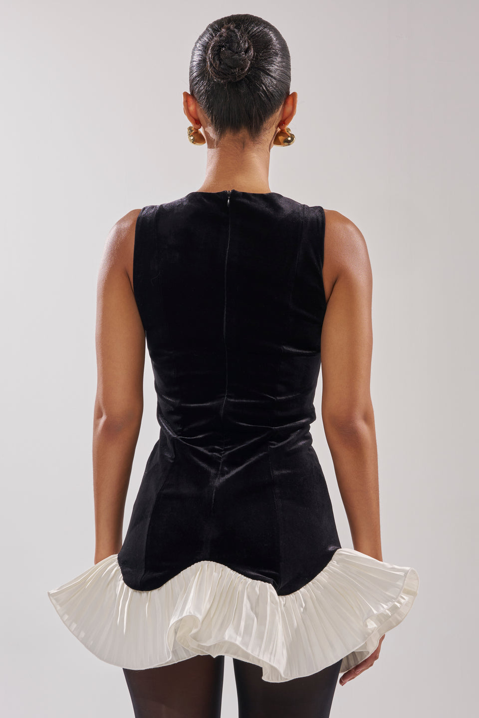black velvet dress with tights Nasty Gal Women's Velvet Ruched Off The Shoulder Mini Dress in Black