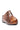 The AZALEA WANG DARWIN CLOG IN BROWN SNAKE features faux leather with a snakeskin pattern, a rounded toe, and a flat black sole, shown against a white background.