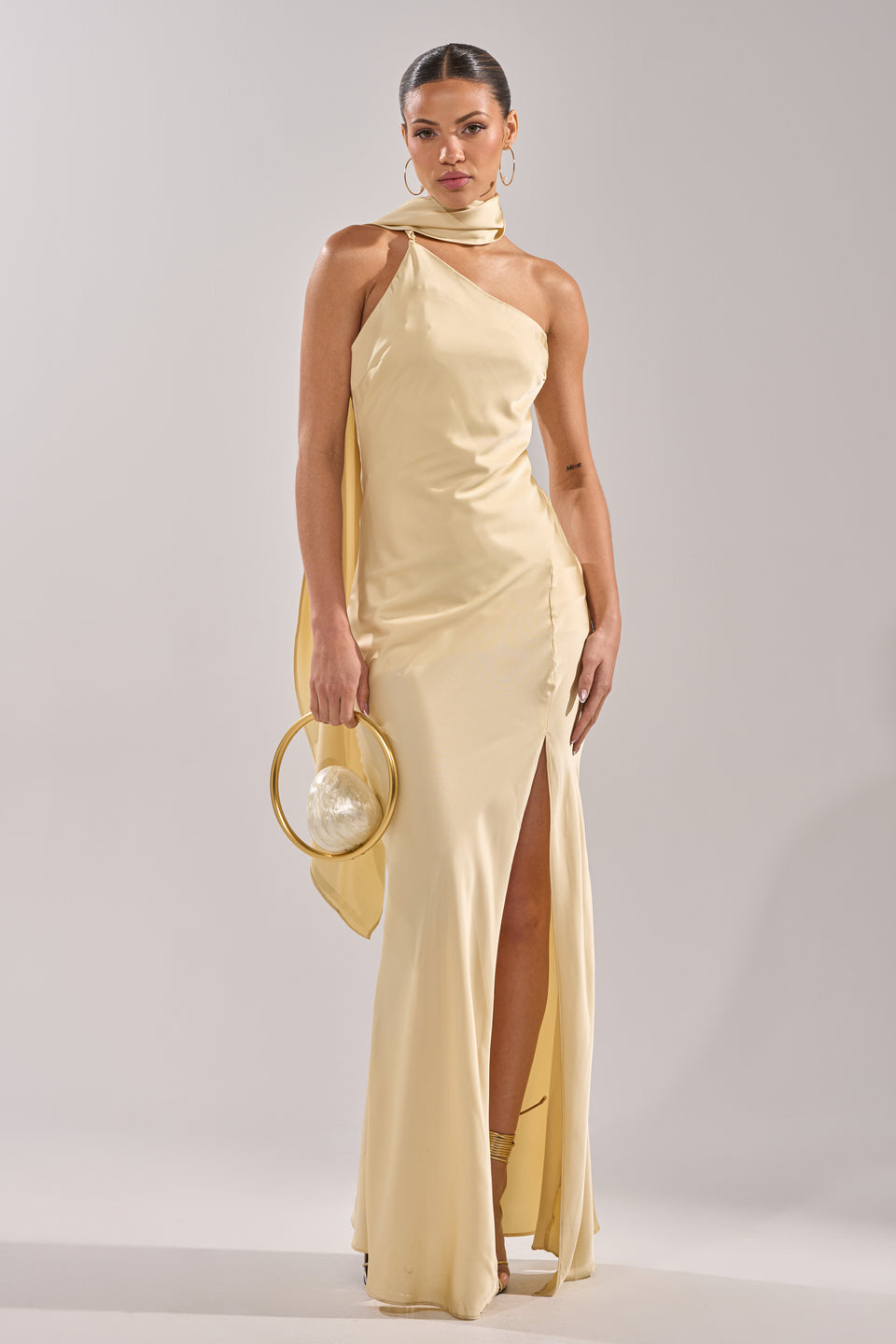 GOLDEN HOUR SATIN MAXI DRESS – AKIRA