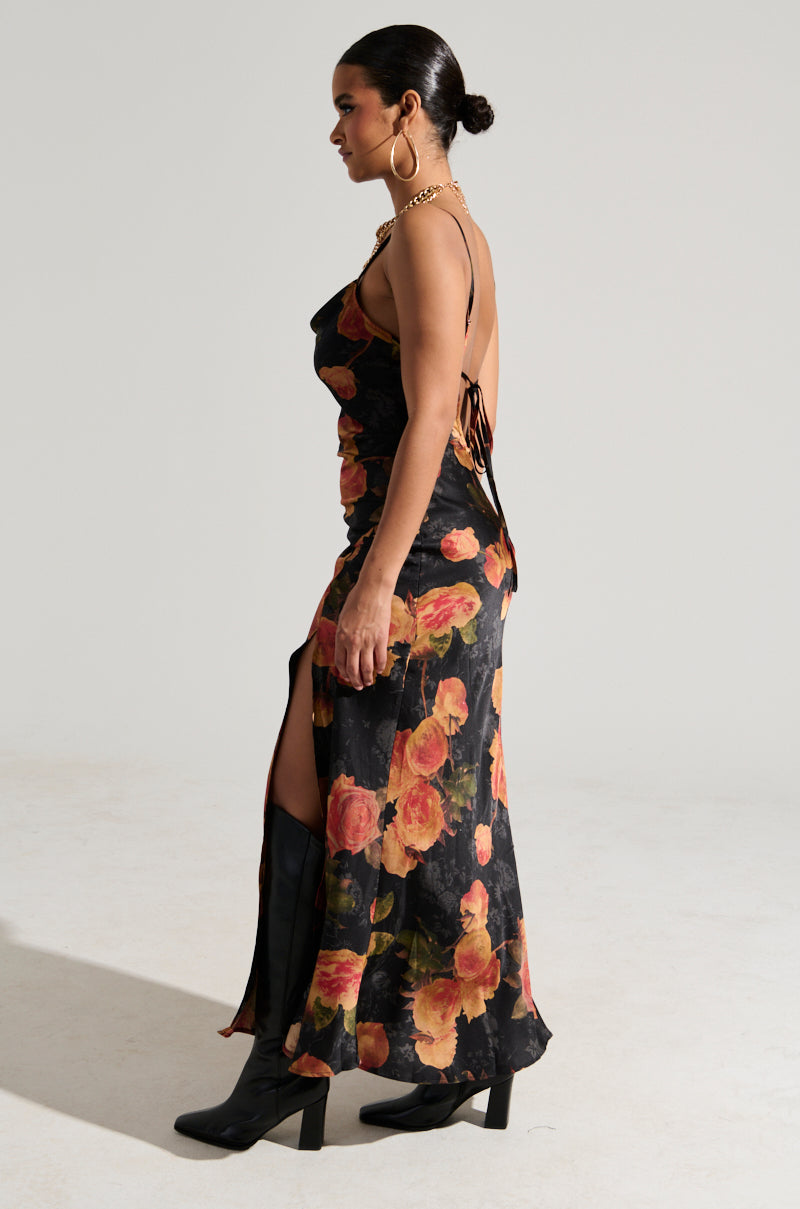FLIRTY FLORAL MAXI DRESS AKIRA FLIRTY FLORAL MAXI DRESS AKIRA