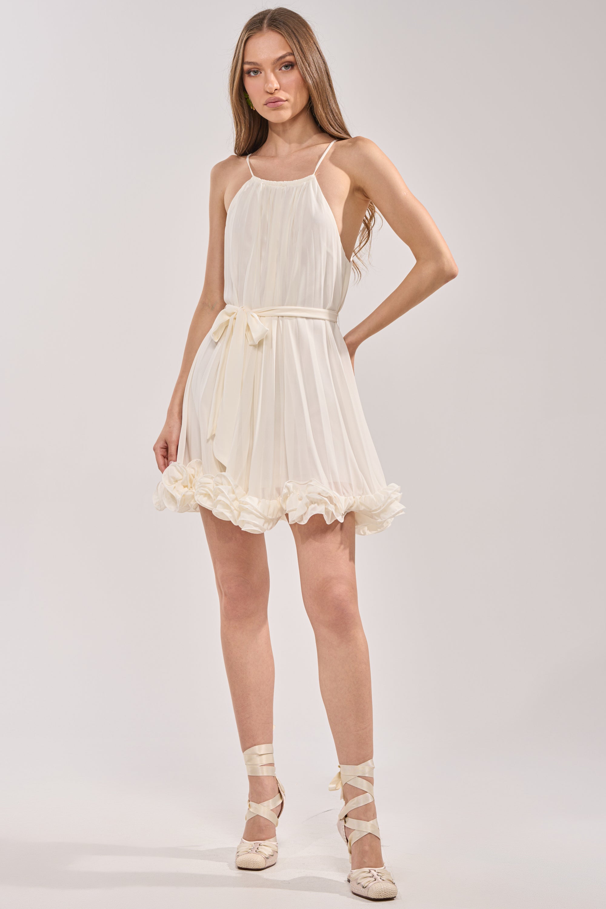 CAMERA PLEASE RUFFLE MINI DRESS AKIRA CAMERA PLEASE RUFFLE MINI DRESS AKIRA