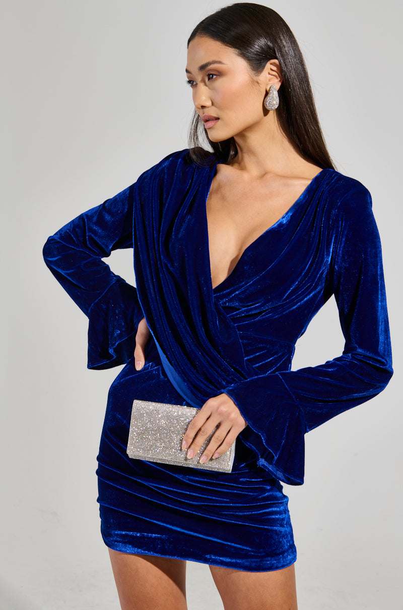 BEST DRESSED VELVET MINI DRESS – AKIRA