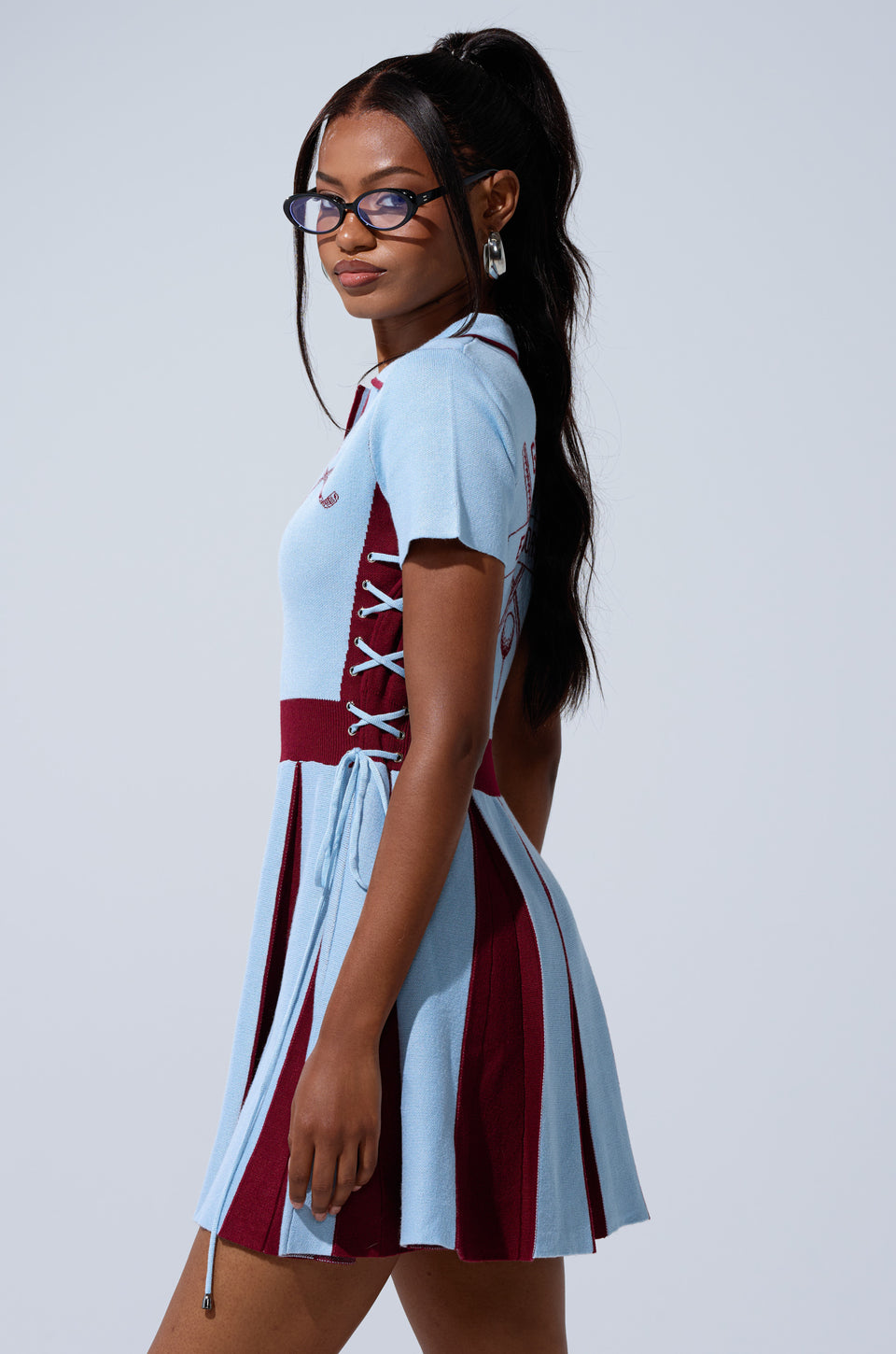 burgundy blue dress Short Blue Burgundy Prom Dresses, Knee Length Short Blue Burgundy Form jbydress