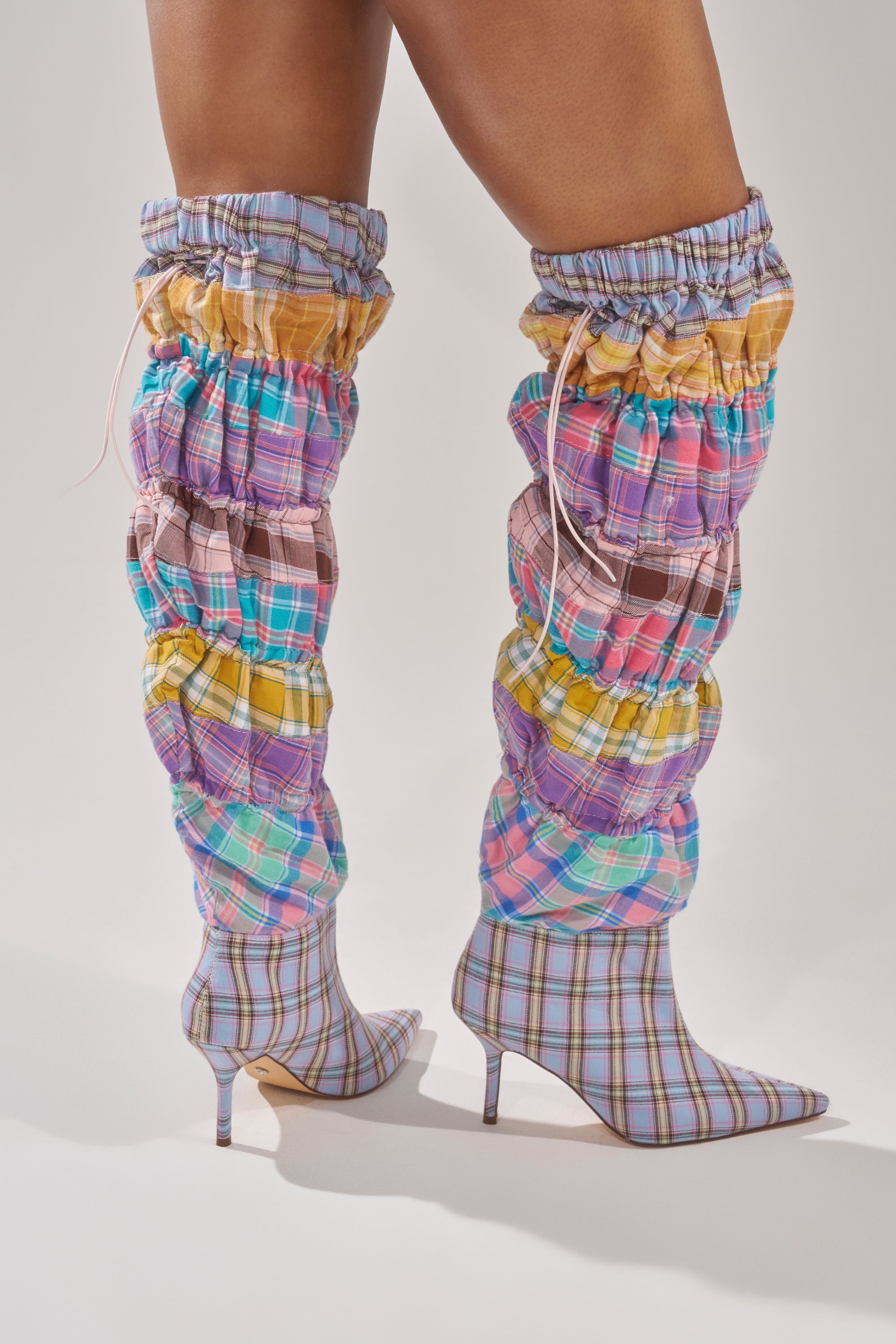 AZALEA WANG ELODIE PINK MULTI BOXER BOOT – AKIRA