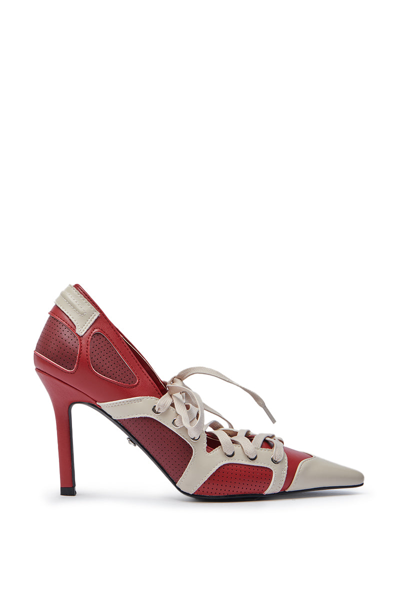 AZALEA WANG FIRST STRING BURGUNDY PUMP – AKIRA
