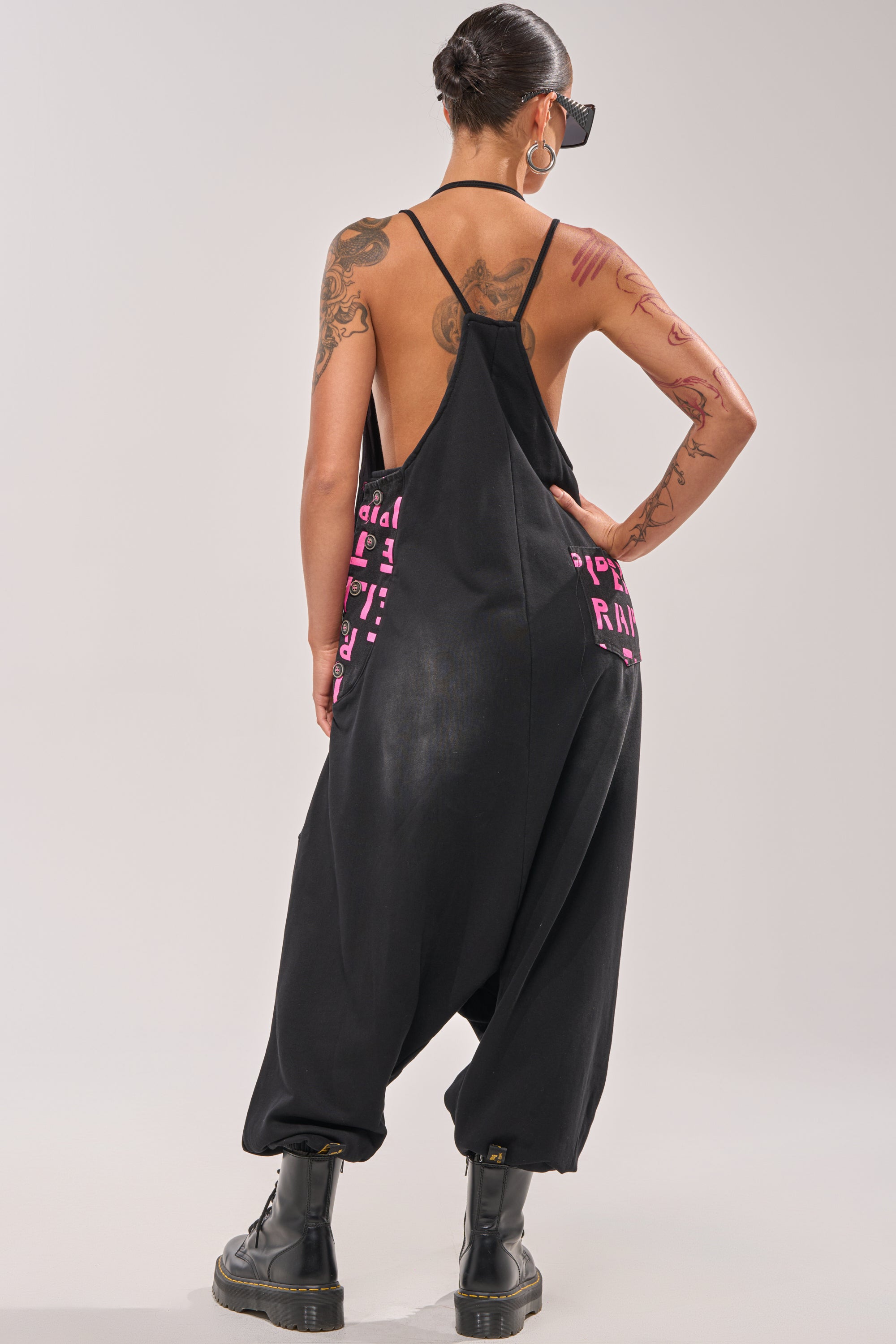 WITH EASE GRAPHIC JUMPSUIT IN BLACK – AKIRA
