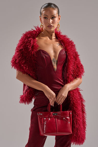 GET CRAZY SHAGGY FAUX FUR SCARF – AKIRA