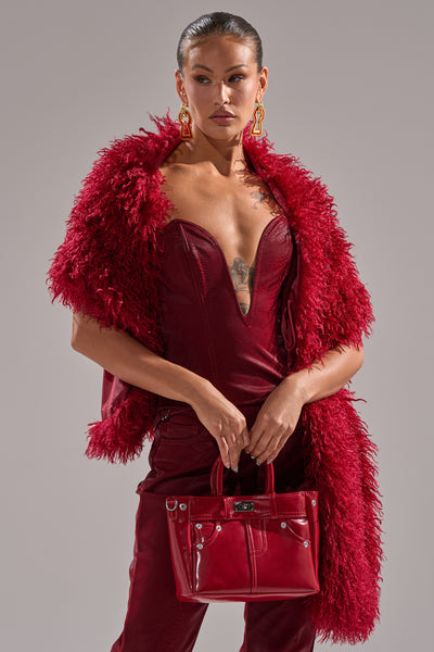 GET CRAZY SHAGGY FAUX FUR SCARF – AKIRA