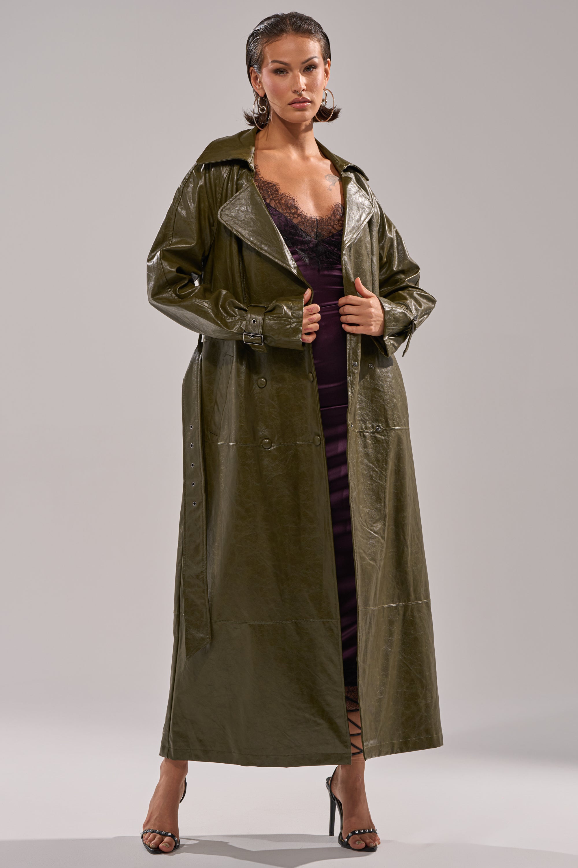 GEMINI EVERYDAY TRENCH IN OLIVE – AKIRA