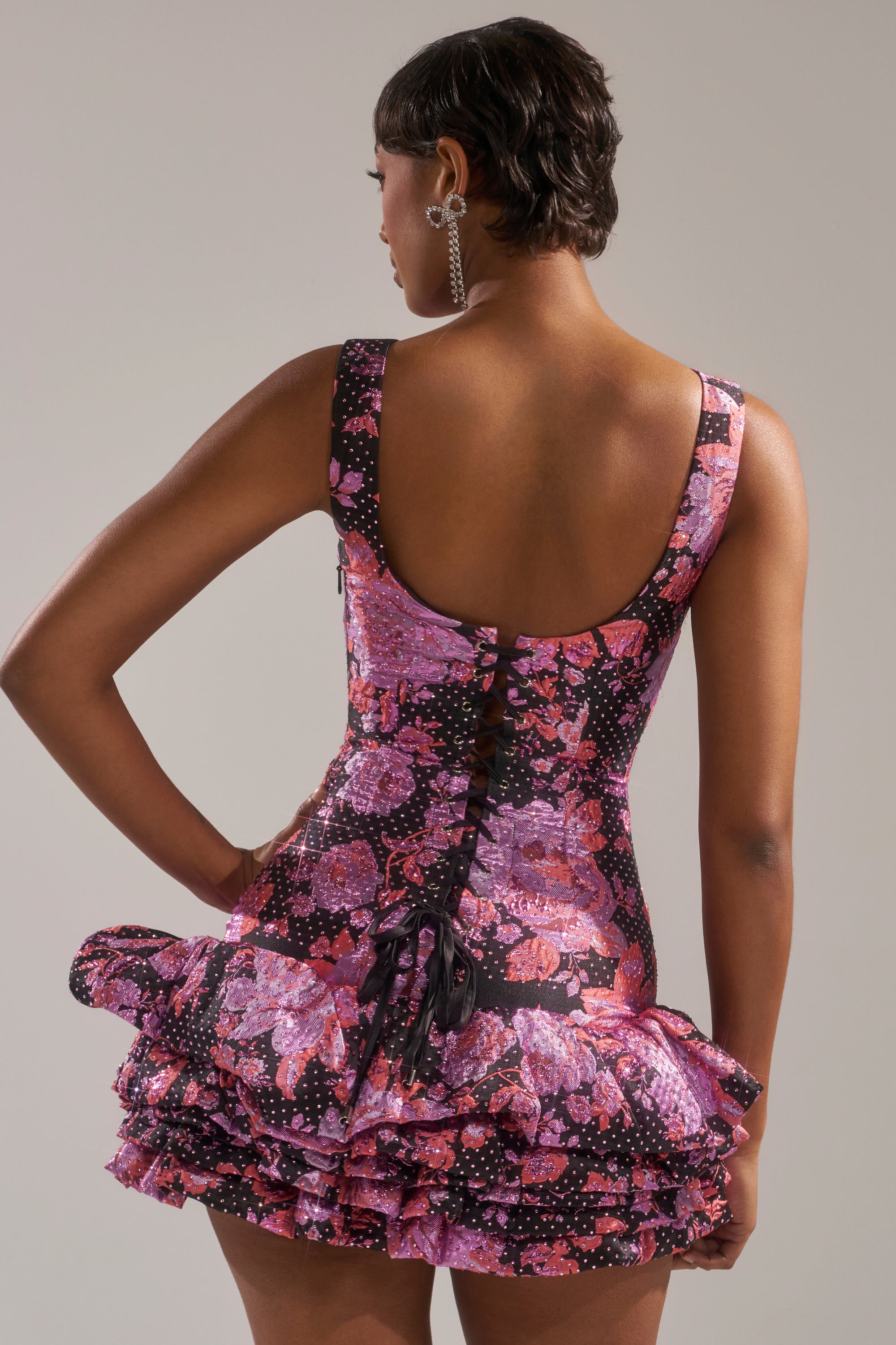 GIRLS WHO BRUNCH BROCADE MINI DRESS AKIRA GIRLS WHO BRUNCH BROCADE MINI DRESS AKIRA