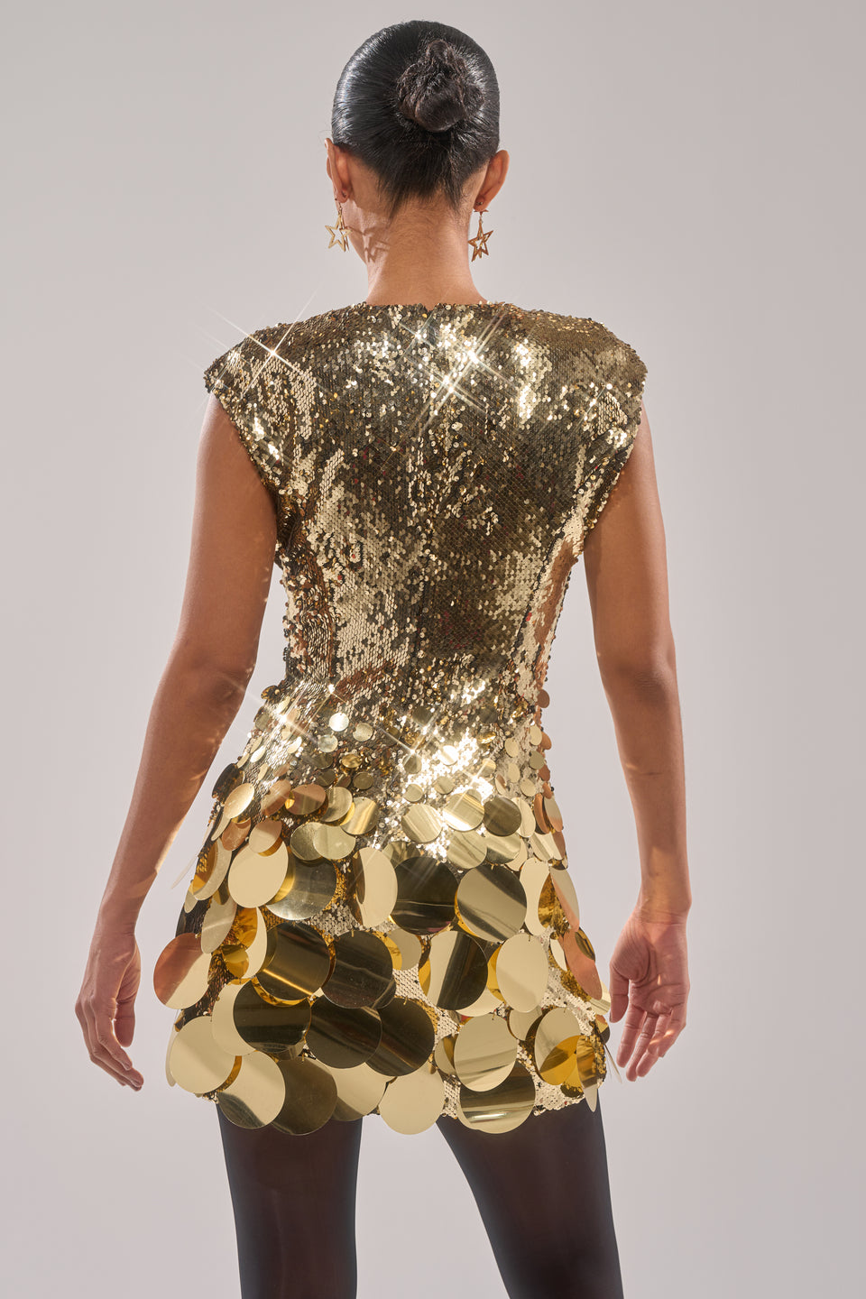 dark gold dress DANCE THE NIGHT AWAY SEQUIN MINI DRESS IN GOLD – AKIRA