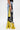 A person wears the DONT MESS WITH ME WIDE LEG DENIM PANT: high-rise, light blue jeans with a black, white, and yellow athletic jersey panel featuring the number 23 and "Sports Club 1972" on the side.