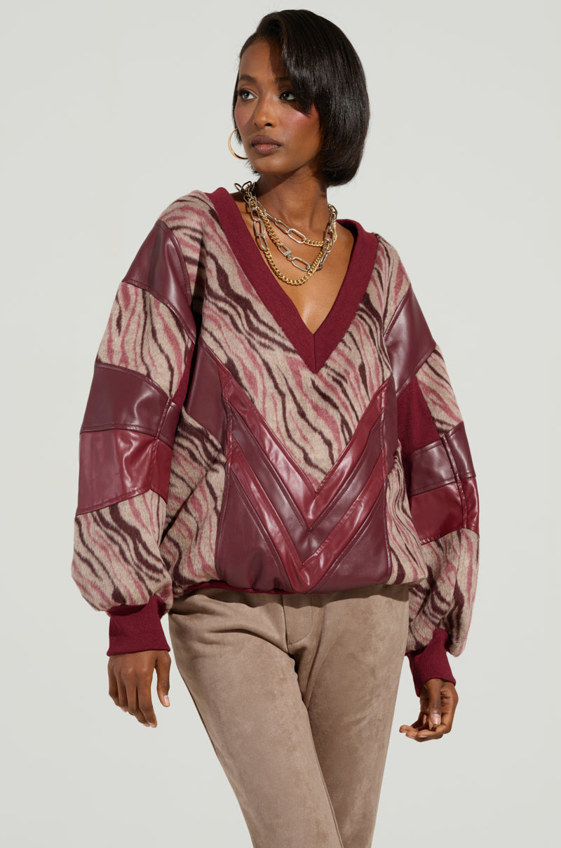 WILD SIDE MIXED MEDIA SWEATSHIRT – AKIRA