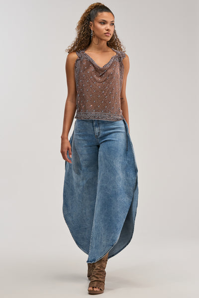 FEEL THE AIR RELAXED DENIM WITH SIDE OPENING – AKIRA