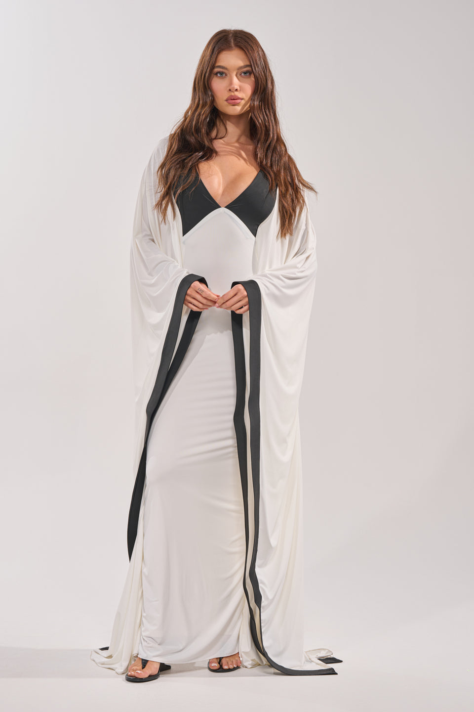 akira long sleeve dresses AKIRA Guest Of Honor Bodycon Maxi Dress | Black