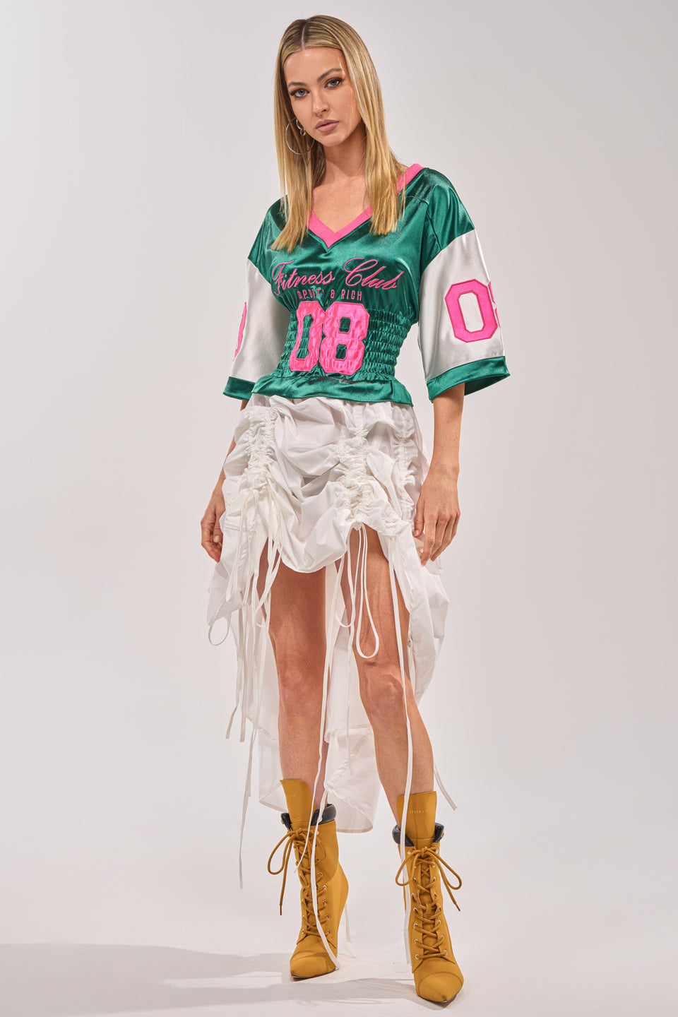 dress up a jersey 19 Cute Ways To Wear A Sports Jersey (Stylish Outfit Ideas!) nikki lo