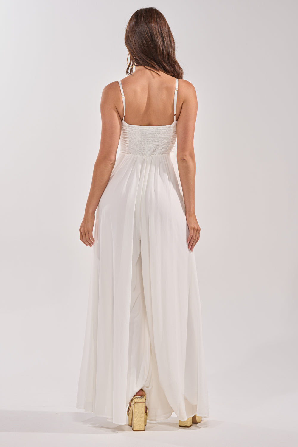 akiki my jumpsuit white オールインワン LATE NIGHT IN KAUAI JUMPSUIT IN WHITE – AKIRA