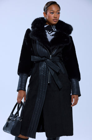 GOODIE MIXED MEDIA COAT – AKIRA