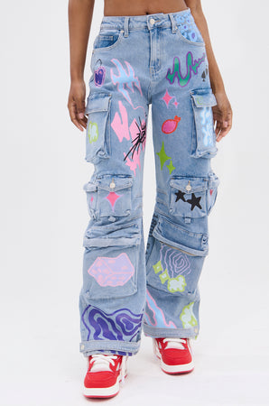 パンツ 90s freaks denim cargo pants sk8 1_7df65133-a825-4688-b950-