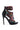 The AZALEA WANG GRATIFYING MULTI SANDAL is a high-heeled shoe that boasts an intricate design with multiple colorful beads and gems. These glamorous heels feature a black base, open toes, and multiple straps adorned with vibrant embellishments, including red, blue, green, and purple stones, all coming together to form a striking and elaborate pattern.