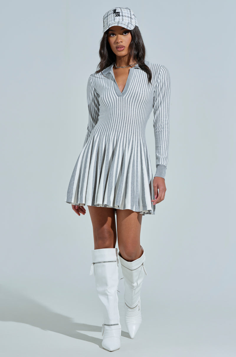 ワンピース Helen knit flare mini dressANDMARY Helen knit flare mini dress