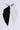 The SPLIT DECISION HAIR BOW showcases a colorblock design with its oversized silhouette, featuring one half in black and the other in white, joined by a central silver clasp. Its long, cascading tails stand out against the plain gray background.
