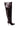 The AZALEA WANG HALINA BURGUNDY CROC STILETTO BOOT features a tall, pointed toe design with a thigh-high shaft and dark glossy burgundy croc texture for a dramatic look.