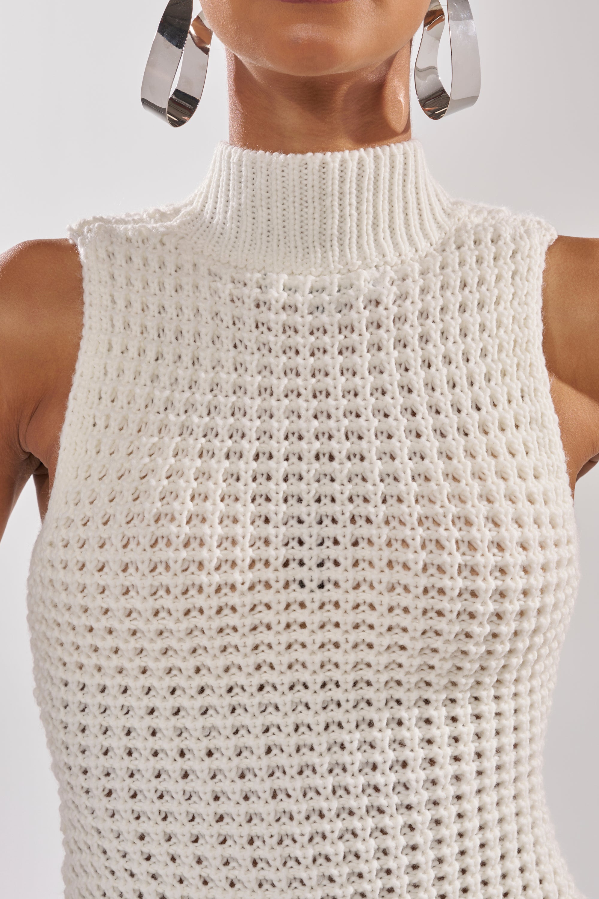 white christmas dresses Akira Crochet Cutie Mini Dress