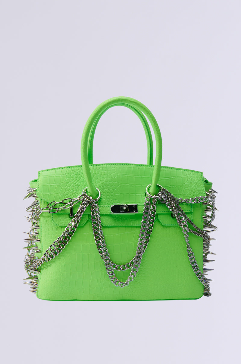 COME SLIDE EMBELLISHED TOTE – AKIRA